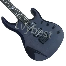 LvyBest Electric Guitar Music Man Guitar Electric Transparent Black Signature