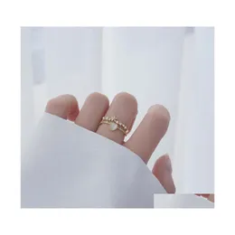 Кластерные кольца Дизайн CZ Циркон обручальный свадебный сердечный кольцо роскошная блестящая коктейльная вечеринка для женщин модные ювелирные изделия Drop Droid Dhutg