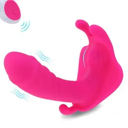 Sex toy Massager Dildo Vibrator Butterfly G-spot Wearable with Remote Control Underwear Sexual Wellness Toys for Women Masturbation