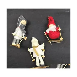 Christmas Decorations Angel Plush Doll Toy Tree Pendant Ornaments Party Decoration Dropship Drop Delivery Home Garden Festive Supplie Dhbxi