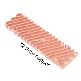 Computer Coolings Fans Ultra Thin Pure Copper Heats Sink Cooler Heat Sop SSSD Thermal Pad för M.2 2280 PCI-E NVME Dropship