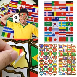 Gift Wrap Props Fans Tattoo Stickers Celebration Bunting Football Face Temporary Sticker Flag Bar