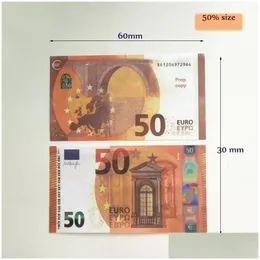 Andra festliga festförsörjningar 2022 Fake Money Banknote Prop Moneys sublimering Blanks grossist en favoritfilm Euro Drop Delivery Ho Dhygr