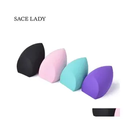 Sponges Applicators Cotton Drop Sace Lady Makeup Sponge Professional Cosmetic Puff For Foundation Concealer Cream Make Up Blender Dh5Jz