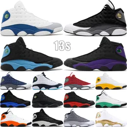 Top 13 XIII High Men Basketball Shoes 13s Del Sol Black Flint French Blue Court Purple Starfish Hyper Royal Leather Outdoor Tennis Size 40-47