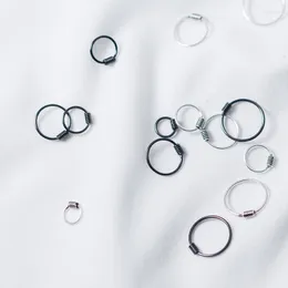 Hoop Earrings MloveAcc 925 Sterling Sliver Small Tiny Ball Huggie Circle 6mm 8mm 10mm 12mm Jewelry For Women