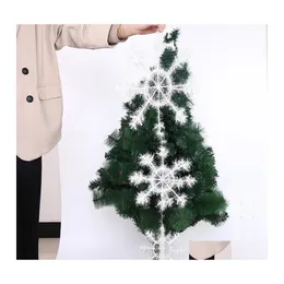 Juldekorationer ￅrsdekoration f￶r hemfest Ornament Tree Door Snow Flakes Window OrmentsChristmas Drop Delivery Garden Dhpot