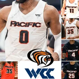 Koszulki do koszykówki Niestandardowe Pacific Tigers Basketball Jersey NCAA College Michael Olowokandi Jahlil Tripp Justin Moore Gary Chivichyan