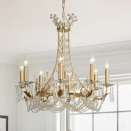 Kronleuchter Luxus Wohnzimmer Kristall Gold Hanglamp AC110V 220V Glanz Esszimmer Cristal Leuchten