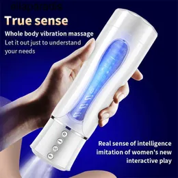 Adult massager Automatic Masturbator Male Real Vagina Thrust Spray Voice Heating Vibrator Pussy Orgasm Penis Training Machine Sex Toys 18