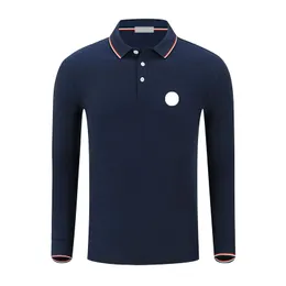 mens basic long sleeve polo shirts designer shirt t shirt embroidered badge designer clothes size S-6XL