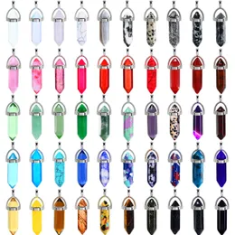 Pendants Mixed Stone Beads Crystal Quartz Charms With Storage Bag For Jewelry Making Regar Style Drop Delivery Amyio