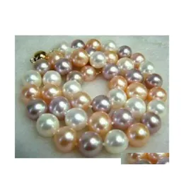 Collares colgantes bonitos 10 mm South Sout South Shell Pearl Beads redondos Nelace 18