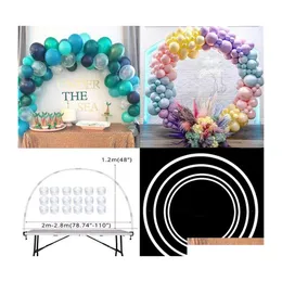 Kit per arco di palloncini per decorazioni per feste, cornice porta bastoncini per palloncini rotondi, supporto da tavolo, accessori per palloncini, matrimonio, compleanno, goccia Dhfsc