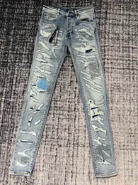 2023 Neue TOLLE Herren-Jeans im Used-Look, zerrissene Skinny-Designer-Blue-Jeans ~ Jeans in US-Größe 30–38 ~ schmale, lässige Motorrad-Moto-Biker-Denim-Hose, Hip-Hop-Jeans