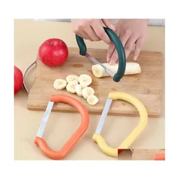 Utensili per frutta e verdura e affettatrice Strumento per insalata portatile Portatile Creativo Patata Pomodoro Cetriolo Taglierina Banana Prosciutto Gadget da cucina in Dhld4