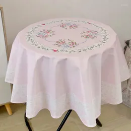 Tale da mesa Pink tonelada pastoral rosa Decoração de mesa à prova d'água à prova d'água decoração de caixa de jantar retangular retangular retangular