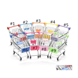 Bird Cages Creative Mini Children Childcart Uznanie Parrot Chomika zabawka Small Supermarket Shop Cart Utility Udawanie zabawki Drop de Dhl4c