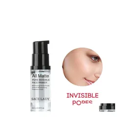 Foundation Primer DHS SACE Lady All Matte Pore Invisible Face Utj￤mning fuktgivande felfri Finish Makeup Base Prov Storlek 6ml FAC DHISB