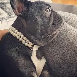 Hundhalsar Princess Pearl Pet Halsband Tillbehör för valpar Dogs Katter Små djur Bröllopsmycken Valpprodukter Yorkshire