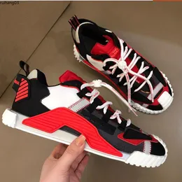 2023the new Man Fashion Women Shoes MenLeather Lace Up Platform Oversized Sole Sneakers White Black Casual hc mkjkk2155