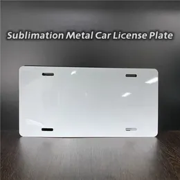 12x6inches Sublimation Metal Car License Plate Heat Transfer Blank Consumables Printing DIY Aluminum Plate A0117