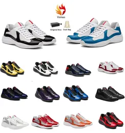 23 S/S Erkekler Amerika Kupası Sneakers Ayakkabı Deri Teknik Kumaş Erkek Kaykay Yürüyüş Düşük Üst Koşucu Spor Açık Eğitmenler EU38-46