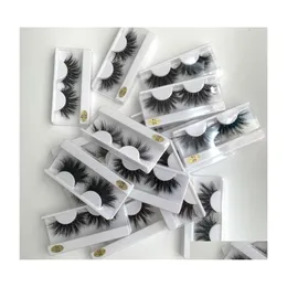 Falsos cílios 16 estilos Lashes 25mm 3d Luxo de luxo 100 Siberiano Pur Crueldade Natural Crueldade Fluffy Fake Drop Delivery Health Dhsfc