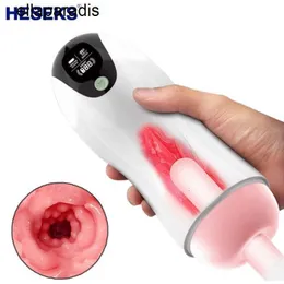 Vuxen massager heseks robot sexuell para hombres stark vibration stimulering vagina för män med röst masturbators oral sexmaskin