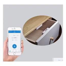 Dörrlås Smart Electric Bluetooth Cabinet Lock Battery Power Mobile App Control för sko lagringsbrevslåda möbler der drop del dhxk0