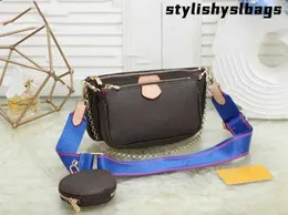 その他のバッグ 新しい女性バッグお気に入り本革ファッションハンドバッグ財布フラワーミニポシェット 3 個クロスボディバッグショルダーバッグ 011723H