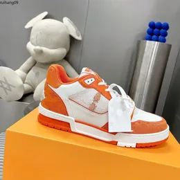 Erkek Ayakkabı Sneaker Mat Cowhide Lüks Tasarımcı Beyaz aynı renk dış tabanını boyutla eşleştiriyor38-46 RH0009524