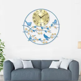 Orologi da parete Orologio digitale moderno grande Orologio da bagno vintage Pavone Nordic Living Desk Hands Wanduhren Home Decoraction Z