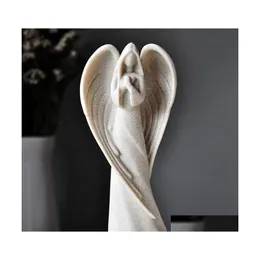 Decorative Objects Figurines Mgt European Guardian Scpture Decoration Living Room Study Creative Statue Crafts Retro Home Accessor Dh86Z