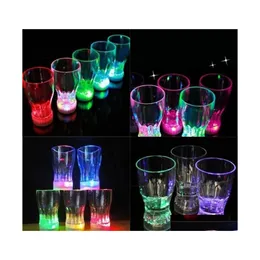 Mugs Luminescence Coke Cup Ktv Bar Light Flash Colorf Spring Festival Luminescent Discoloration Cups Arrival 3 5Ax2 L1 Drop Delivery Dhaj0