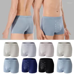 Underbyxor Modal Antibakteriell sexig herrgranulär massageboxare Shorts Stora Sports Underwear Sports Underkläder