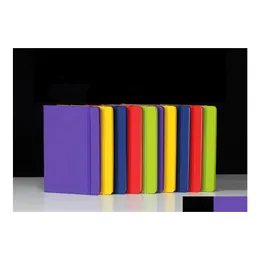 ノートパッド卸売硬いノートブックA5カレッジレッドシッククラシックライティングPUレザー