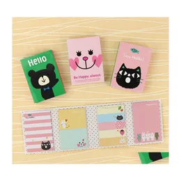 Notes Kawaii 4 Folding Memo Pad 1 Pc Sticky Notepad Bookmark Gift Stationery Cute Sticker Drop Delivery Office School Business Indus Dhjtd