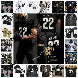 NCAA McKenzie Milton Jersey Benutzerdefiniertes UCF Knights genähtes Fußballtrikot Jaiden Francois Eric Mitchell Derek Gainous Mike Hughes Trikots 6