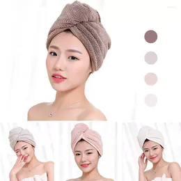 Handduk Microfiber tyg lady turban vatten absorption snabba torra handdukar duschkap kvinnor hatt badrum leveranser 20 cm