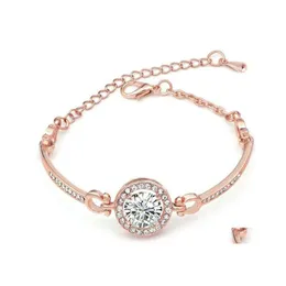 Charm Bracelets Women Rhinestone Diamonds Bracelet Chains Fashion Pendant Jewelry Valentine S Day Gift For Girlfriend Drop Delivery Dhvsj