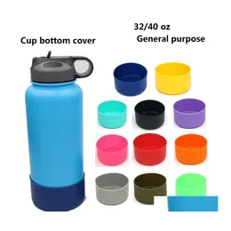 Mats Pads Water Bottle Sile Sleeve Er Soft Flask Wide Mouth Vacuum Bottom Travel Pet Bowl For Dog Cat Food Drop Delivery Home Gard Dhahi