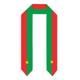 Halsdukar Burkina Faso flagga cool halsduk Topptryck examen Sash Stole International Study Abroad Adult Unisex Party Accessory