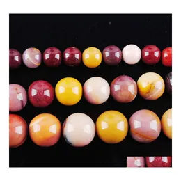 Stone 6 8 10mm Round Mookaite Jasper Natural Beads for Jewelry Making Woman Diy Neckleace Bracelet 15.5inches by905 Drop Deliver