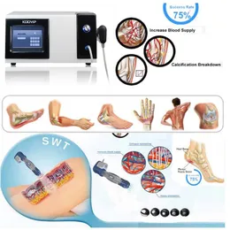 Máquina de terapia com ondas de choque em emagrecimento EMS para fisioterapia Disfunção erétil tratamento Massagem corporal portátil de celulite