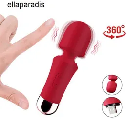 Massaggiatore per giocattoli sessuali Mini stimolatore clitorideo vibratore AV per donna Masturbatore femminile con bacchetta magica in silicone