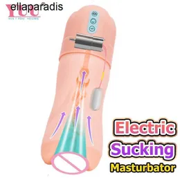 Massageador adulto yuu automático masculino masturbação copo sucção elétrica para homens realista vagina buceta pênis massageador anime masturbadores