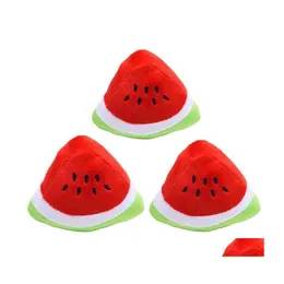 Toys de cachorro Chews Plexh Pet Pet Lovely Watermelon Shape Cat Sound Resist￪ncia de alta qualidade para picada entrega de gotas de casas de jardim dhiwq