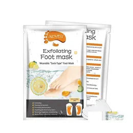 Foot Treatment Lemon Aloe Exfoliating Mask Sile Heel Er Socks Peel Off Remove Dead Skin Care Spa Treatments Drop Delivery Health Beau Dh9Ip