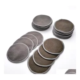 Makeup Remover Reusable Bamboo Pads Washable Rounds Cleansing Facial Cotton Make Up Removal Tool Drop Delivery Health Beauty Dhq3K